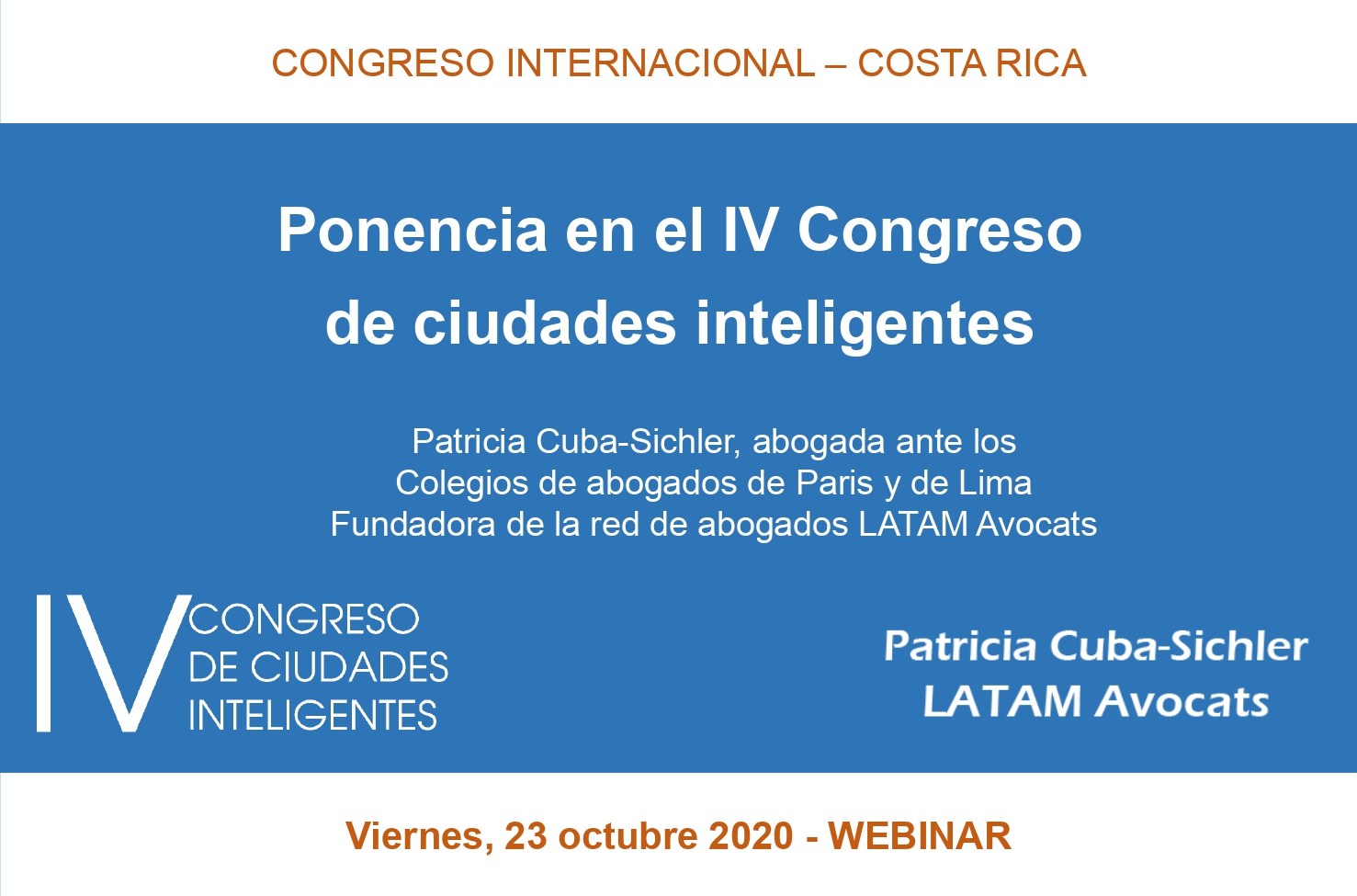 IV Congreso de ciudades inteligentes Costa Rica 2021