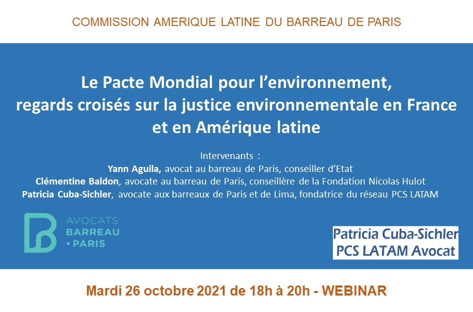 Pacte Mondial pour l'Environnement Yann Aguila Clementine Baldon L'affaire du siècle